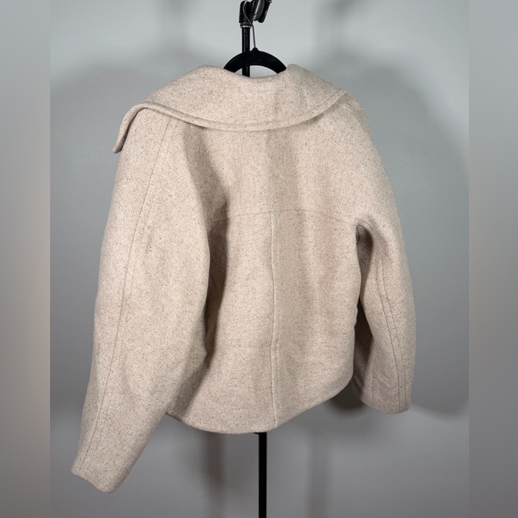 NWOT Madewell Oversized-Collar Short Peacoat - Picture 3 of 5